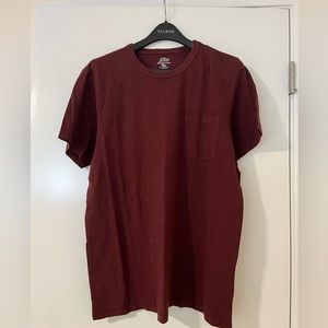 J Crew Large Garment-dyed slub cotton crewneck T-shirt